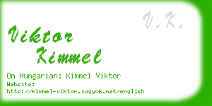 viktor kimmel business card